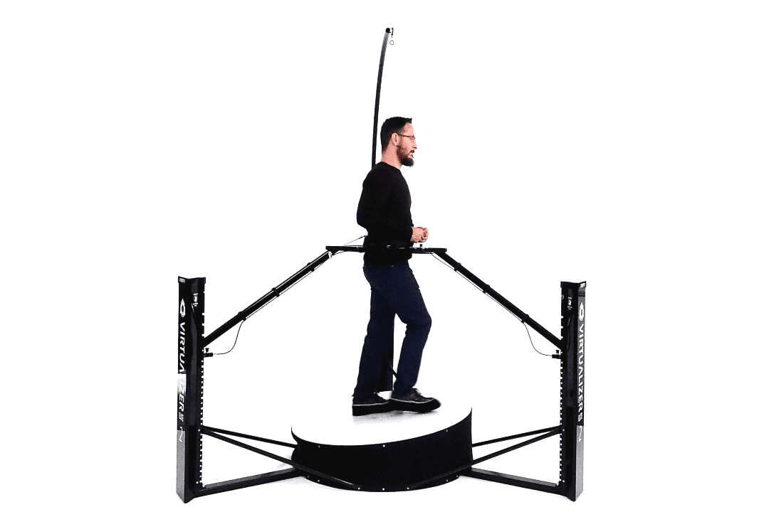 Intuitively using the Virtualizer VR Treadmill